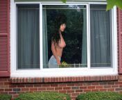 Girl with nice boobs topless in open window from anjula rajapaksha boobs topless