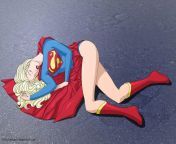 Super girl unconscious from unconscious super girl