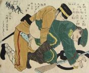 Illustration of Russians defeat by Japan during Russo Japanese War 1904/05 from milking tits during massage japanese
