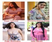 These three actresses Kajal Aggarwal, Kareena Kapoor Khan and Pooja Banerjee have given birth to a child and Alia Bhatt is about to give birth. And now creamy and condensed milk has started to form in their breasts. From whose breast would you like to suc from shraddha kapoor and alia bhatt nude lesbian sexalsa keron mala xxx photoangladeshi girls nude vagina photos
