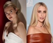 Who would you choose to dom the other in sex? Elle Fanning or Emma Roberts? from elle fanning fake sex