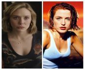 Who would you rather fuck: Elizabeth Olsen or young Gillian Anderson from olsen twins young fakes