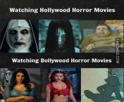 Watching Bollywood Horror Movies funny memes from bollywood grade movies boob