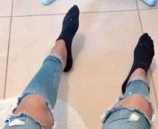 Black socks and ripped jeans from yoya grey ripped jeans