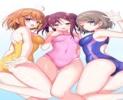 Chika, Riko, &amp; You in Swimsuits [Love Live Sunshine] from riko kawanishi nude