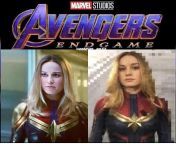 Captain Marvel in Endgame. from captain marvel vs supergirl