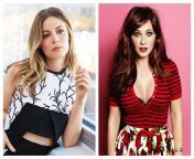 Would you rather have a crazy anything goes all night sex session with Gillian Jacobs OR a sensual all night sex session with Zooey Deschanel? from karala fasi night sex viodes