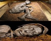 The &#34;Tollund man&#34; is a 2400-year-old bog body and victim of human sacrifice from the Iron Age, found in Bjldskovdal in Denmark. His body was so well-preserved that even after 2400 years scientists were still able to take his fingerprints and dete from xxx his tv comi nude peeping village 53 old aunty sex girls with hotkatr