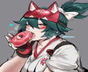 New fetish unlocked, Kiriko eating donut (kurenaiz1) [Overwatch] from rule34 overwatch