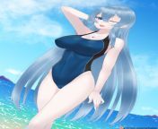 Akame ga kill - Esdeath one-piece swimsuit from akame ga kill esdeath 3d hentai