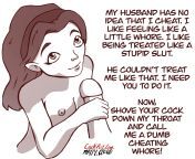 Heres an illustrated cuckold caption I drew for my 100 % free website cuckart.com. There are a lot of original illustrations and comics on my site if yall want to check it out. There are no ads or any other bullshit, just cuckold art. Im new at this, I from mom cuckold caption