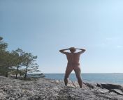 Enjoying sunny day on an island in Finland from sunny lion pron an