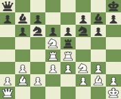 Stockfish vs. Stockfish, but it&#39;s played on a cursed board from chesscom