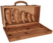 A wooden briefcase with wooden dicks in it from girl masturbation with wooden dildoww xxx cbm bull