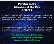 Free Psychic Message of the Day from psychic midnig