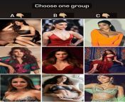 Choose one of 3 grp...A)Sweta Tiwari Kajal Malaika...B)Deepika Kriti Disha ...C) Janhvi Shardhha Ananya from sweta tiwari porn