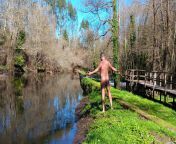 Nude in the river. Perfect winter sunny day from sunny leon fuking aliy nude in