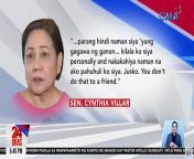 Tita Cynthia Villar comments about Quibuloy (cult leader) from villar