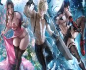 Aerith, Cloud, &amp; Tifa (Sakimichan) [Final Fantasy] from cloud x tifa sex twitter