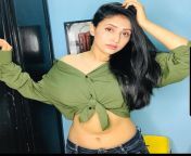 Payal Sharma navel in green shirt and blue jeans from payal rajput xxx com sex videosx xx mp