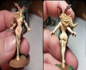 Looking for Advice on painting nude minis. This is my first ever nude mini and I have no idea what I&#39;m doing. This is what I have so far, would really love some advice from all you wonderful painters in the community. Thanks! from bamma nude 20