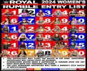 [Royal Rumble SPOILERS] 2024 Women&#39;s entry list. from royal rumble 2016 intro
