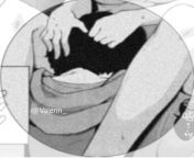 LF Mono Source: &#34;@Vaienn_&#34; 1boy, 1girl, black hair, close-up, foreign text, from behind, hands on another&#39;s head, head out of frame, hoodie, implied cunnilingus, legs on another&#39;s shoulders, oral, profile picture/pfp, sfx, underboob from 2girls 1boy bfndian