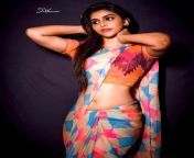 Jessievk navel in saree from actress priyanka in saree stills 14 jpg