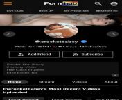 I made a pornhub! Go check it out! from rocketbabey