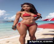 Ruby Fortnite sexy bikini at beach hot - Ai generated with xipics.com from beach hot