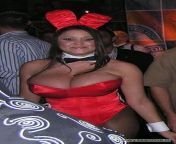 (2000s) Miriam Gonzalez Flaunts Her Huge Tits in a Red Playboy Bunny Outfit from kajol flaunts her huge cleavage