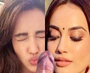 Surbhi Jyoti &amp; Neha Sharma together sharing 1 cock from neha sharma sexy xxx video