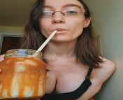 Sipping iced coffee while showing off my boobs is a great way to kick off summer ??? from tamil actress boobs showing nave videosnty