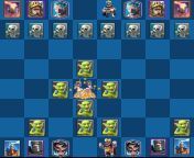 [CHESS ROYALE! - Top Comment Decides The Next Move, Legal or Otherwise!] Day 3 - Previous Move: The twerking battle between the Archer Queen and the Princess rages on, drawing the attention of a group of goblins which promptly surround them both and makefrom hendxxxx move
