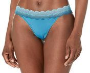 Calvin Klein Women&#39;s Micro with Lace Band Thong Panty - &#36;3.73 - Amazon [Deal Price: &#36;3.73] from 73 jpg