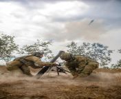 Australian Army soldiers from the 3rd Battalion, The Royal Australian Regiment fire the 81mm mortar during the Basic Mortar Course at Townsville Field Training Area. [36485472] from pimpandhost icdn rufym net australian