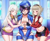 Race Queen Lysithea, Kiran &amp; Veronica (by RedKite333) from kiran