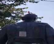A statue of Lenin in Seattle with a dildo on his head. from view full screen human unicorn with dildo on his head on tiktok xxx mp4