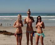 Trois a la plage from a la plage trois voyeurs se branlent sur ma femme nue