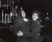 Tenement fire, Harlem, NYC 1942. Mother and daughter looking up at the top floor, where another daughter and her baby are trapped. Photographed by Weegee (he cried when he took this picture) from 9nudist com mother and daughter comonia sex videos angel