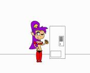 A drawing of Shantae getting Naked (the drink) from bolo paheal shantae