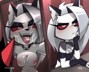 [M4F] (Credit Jizoku for art) Loona and Moxxie go wild for each other after a wild, alcohol and hate filled fuck fest, leading to long term cheating. Looking to focus on a play not too dissimilar to that of A Night with Loona. Would love to make this long from helluva boss a night with loona