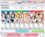 My main team. The only ones I have here for stats are the UR&#39;s, Kanan, &amp; Rina; the rest are there because I got the SR of one of my favorite girls. from rina videos