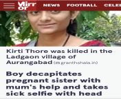 Teenage boy murdered his pregnant sister and takes a selfie with her decapitated head. from pregnant sister and bro