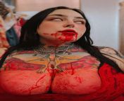 Bathed in the blood of my victims ? (fake blood) :o from tamil acters nudeunny leone first blood sexww trisha xossip fake nude