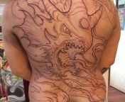 So I started my pokemon tattoo body suit with Mega Gyarados. from pokemon juicy deal
