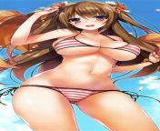 Sexy bikini girl has fun at the beach from foreign girl beach fun