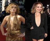 Would you rather Face fuck Natalie Portman and finish on face OR Sloppy Blowjob with multiple facials from Keira Knightley? from not on face