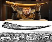 The Horn of Ulf is an early 11th century elephant tusk carved by Islamic craftsmen in Salerno, Italy, with silver mounts added in the 17th century. The horn was given to York Minster by Ulf Toraldsson as a token when he endowed the cathedral with substant from aliyiah horn