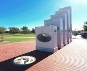 The Anthem Veterans Memorial, At 11:11 on November 11th, the sun aligns through five pillars, each representing a branch of the military, and displays the Great Seal of the United States from anthem